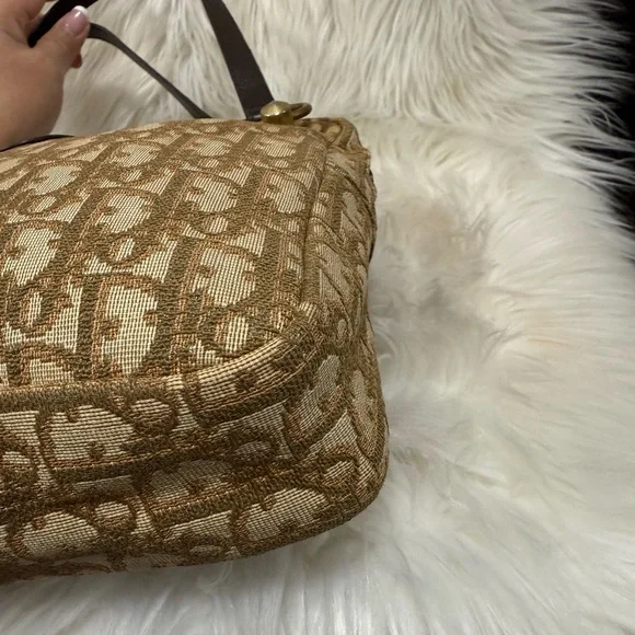 Authentic Dior Tan and Brown Monogram Shoulder Bag - Picture 16 of 16